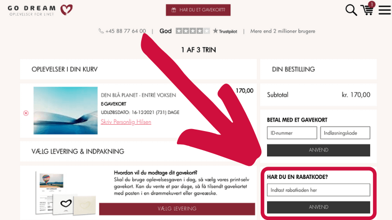 Sådan bruger man en Den Blå Planet Rabatkode