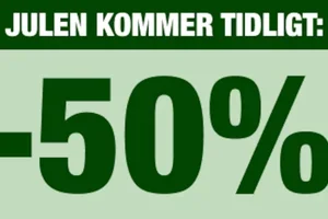 Op til 50% EKSTRA