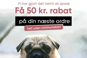 Få 50 kr. rabat på din næste ordre – ingen minimumskøb!