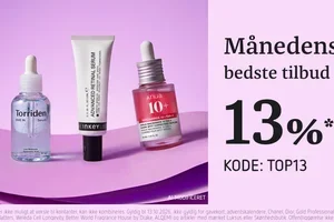 KUN I DAG: 13%* rabat på næsten ALT 💖