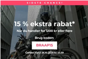 Din -15 % kode udløber i dag
