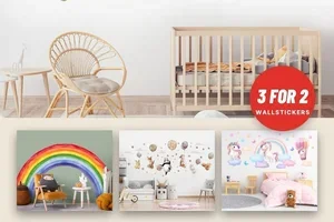 3 for 2 på wallstickers - giv væggen nyt liv