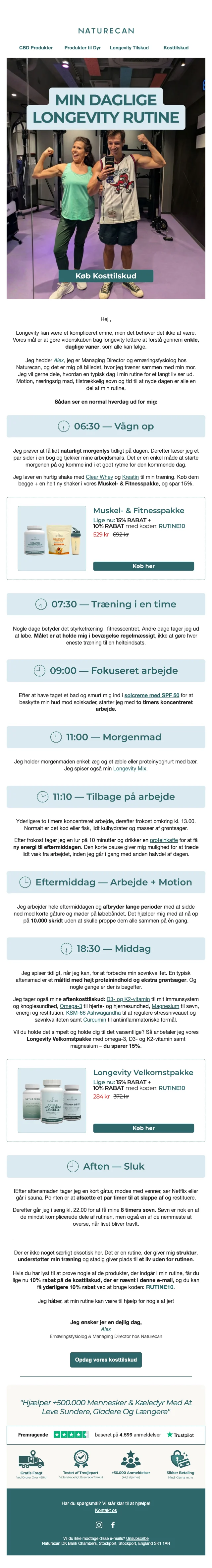 Bevis på rabatkode - Naturecan - Tilbuddet giver [[10% rabat]] på muskel- fitnesspakke