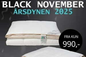 BLACK NOVEMBER 🌙 ÅRSDYNEN 2025 på tilbud!