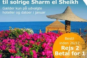 2 for 1 til Sharm el Sheikh – kun i januar!