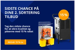 Sidste chance – 15 % rabat kun indtil søndag