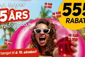 Vi forlænger! 🎉 555,- rabatten fortsætter