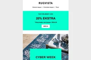 20% rabat på alt – forlænget til midnat 💥