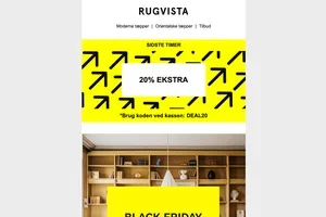 🚨 De sidste timer af BLACK FRIDAY Op til 60%