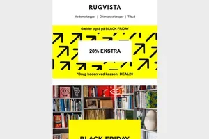 Op til 60% + EKSTRA 20% rabat