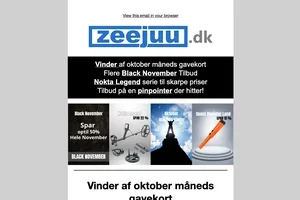 🏆 Vinder af Oktober måneds gavekort på kr. 500,- | Black November tilbud 💣
