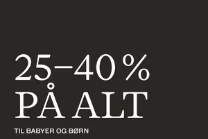 Lige nu: 25–40 % rabat på alt til børn og babyer