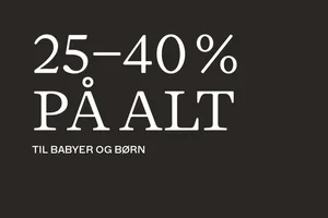 Glæd dig: 25-40 % rabat på alt til de små