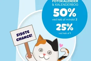 Sidste chance! 50 % på fotokalendere ved køb af 2 eller flere