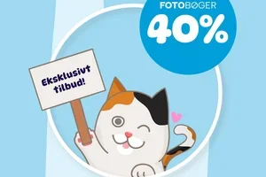 Sale, du får 40% på fotobøger 🩷
