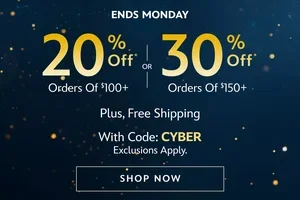 Up to 30% Off + Free Shipping ends tonight!