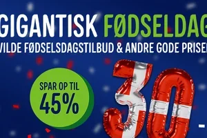 🎉 30 års fødselsdag = vilde priser