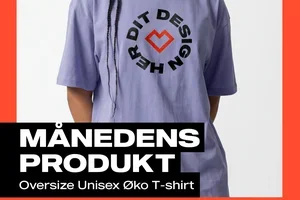Kun 48 timer: -25 % rabat på Oversize Unisex Øko T-shirt 👕