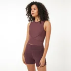 Nordic-wellness Active Rib Top - Dusty Red