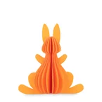 Orange Påskehare 7.5 cm.