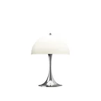 Panthella 250 Portable bordlampe, Chrome Opal Beige af Verner Panton