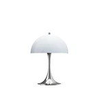 Panthella 250 Portable bordlampe, Chrome Opal Blue Grey af Verner Panton