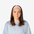 Rosa og brune hårbånd - 2 stk.