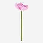 Blyant med blomstertop