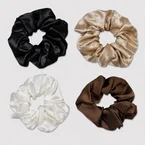 Silke Scrunchie Big | 4-pak | Neutral