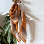 Silketørklæde | Sunrise Orange | 90 CM