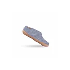 Uldhjemmesko (100% ren uld) - Model Denim m/Gummisål