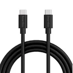 Smartline (3A/60W) USB-C til USB-C Kabel 2 m. - Sort
