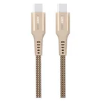 GreyLime 60W Braided USB-C til USB-C Kabel 3 m. - Beige