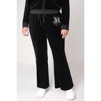 Plus-Size Monogram Heritage Cotton Velour Track Pants