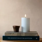 Luca LED bloklys ø 7.5 x 15 cm. 2 sortering