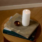 Luna LED bloklys Ø 7.5 x 12.5 cm