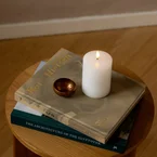 Luna LED bloklys ø 7.5 x 10 cm