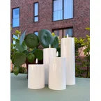 Luna LED bloklys udendørs Ø7,5 X 10-15-20-25cm 4stk