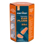 Portwest EP13 PU skum ørepropper 30 par – SNR 33 dB CE