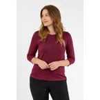 3/4 Ærmet T-shirt - Bordeaux