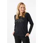 Langærmet T-shirt - Sort - Similisten