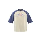 Bronx Raglan Tee - White/Blue