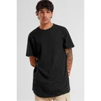 URBAN CLASSICS Shaped Long Tee Black
