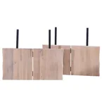 Susan/Molly/Esther -  tillægsplade med split (2 stk.) til plankebord - Hvid olieret egetræ