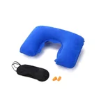 Oppustelig Nakkepudesæt (3-i-1) - Lyseblå