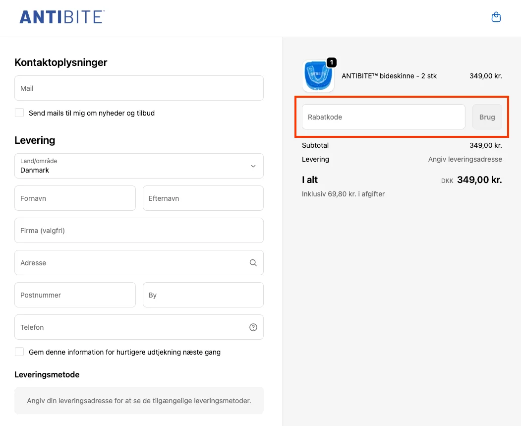 Sådan bruger du det - Antibite