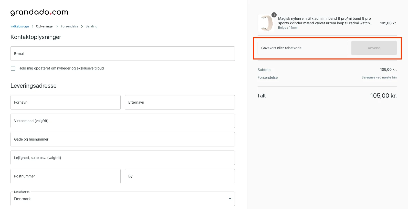 Sådan bruger du det - Grandado
