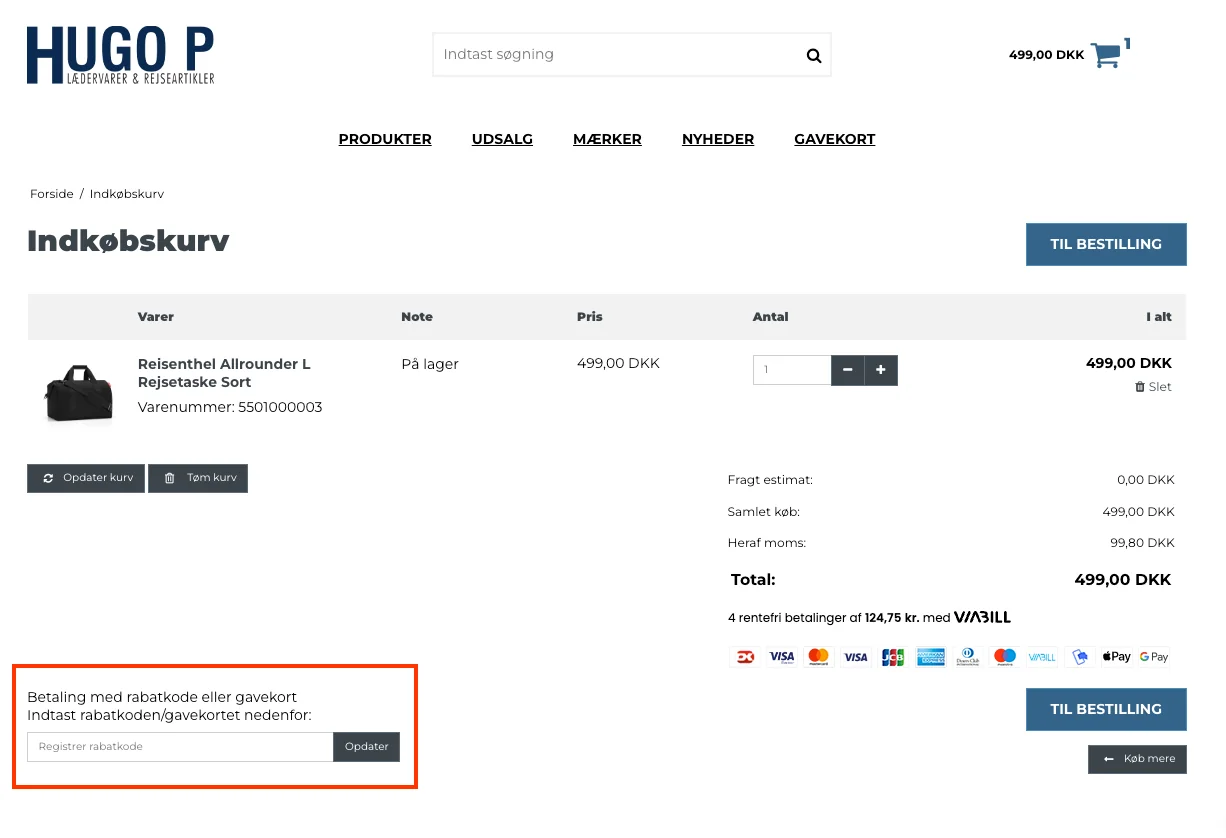 Sådan bruger du det - Hugo P