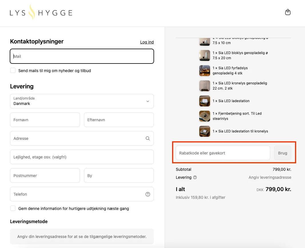 Sådan bruger du det - Lyshygge