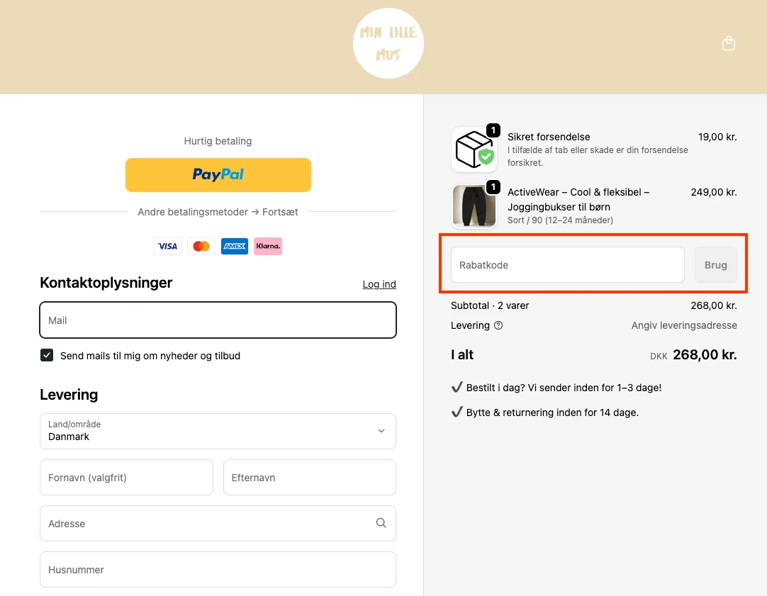 Sådan bruger du det - Min lille mus